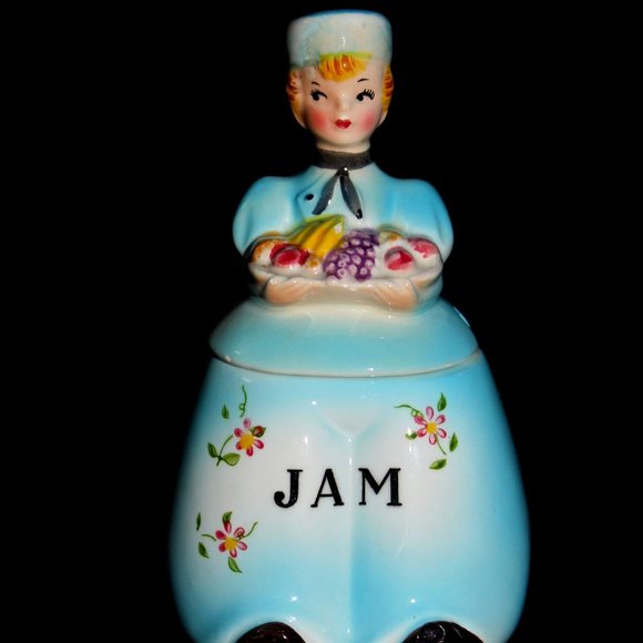 Dutch Pottery Other - Vintage Dutch Boy Jam Pot | Jam Jar
